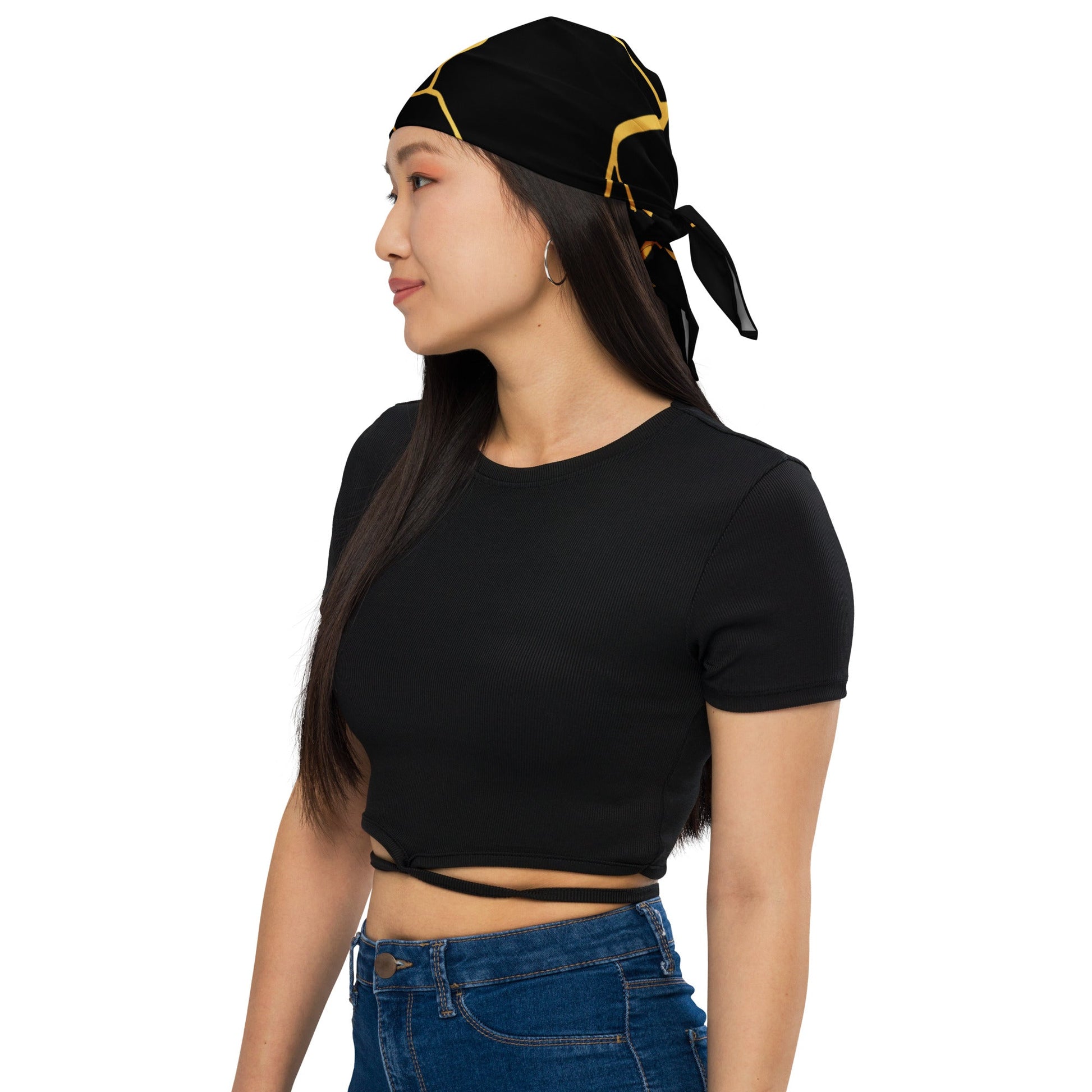 Bandana Prestige™ Noir et Or - Prestige Picture Sxm