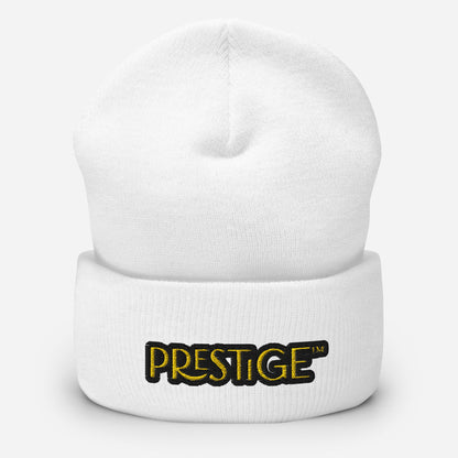 Bonnet à Revers Prestige™ Texte Noir et Or - Prestige Picture Sxm