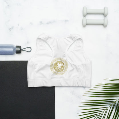 Brassière de Sport Prestige™ Blanc et Or DRAGON - Prestige SXM