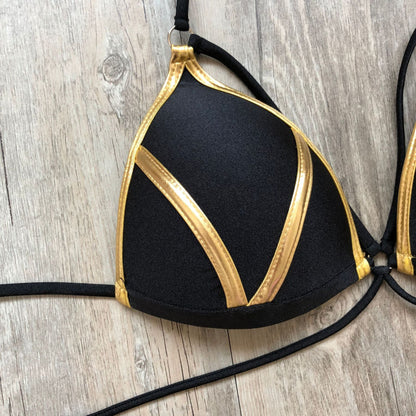 Bronzage bikini Noir et Or - Prestige SXM