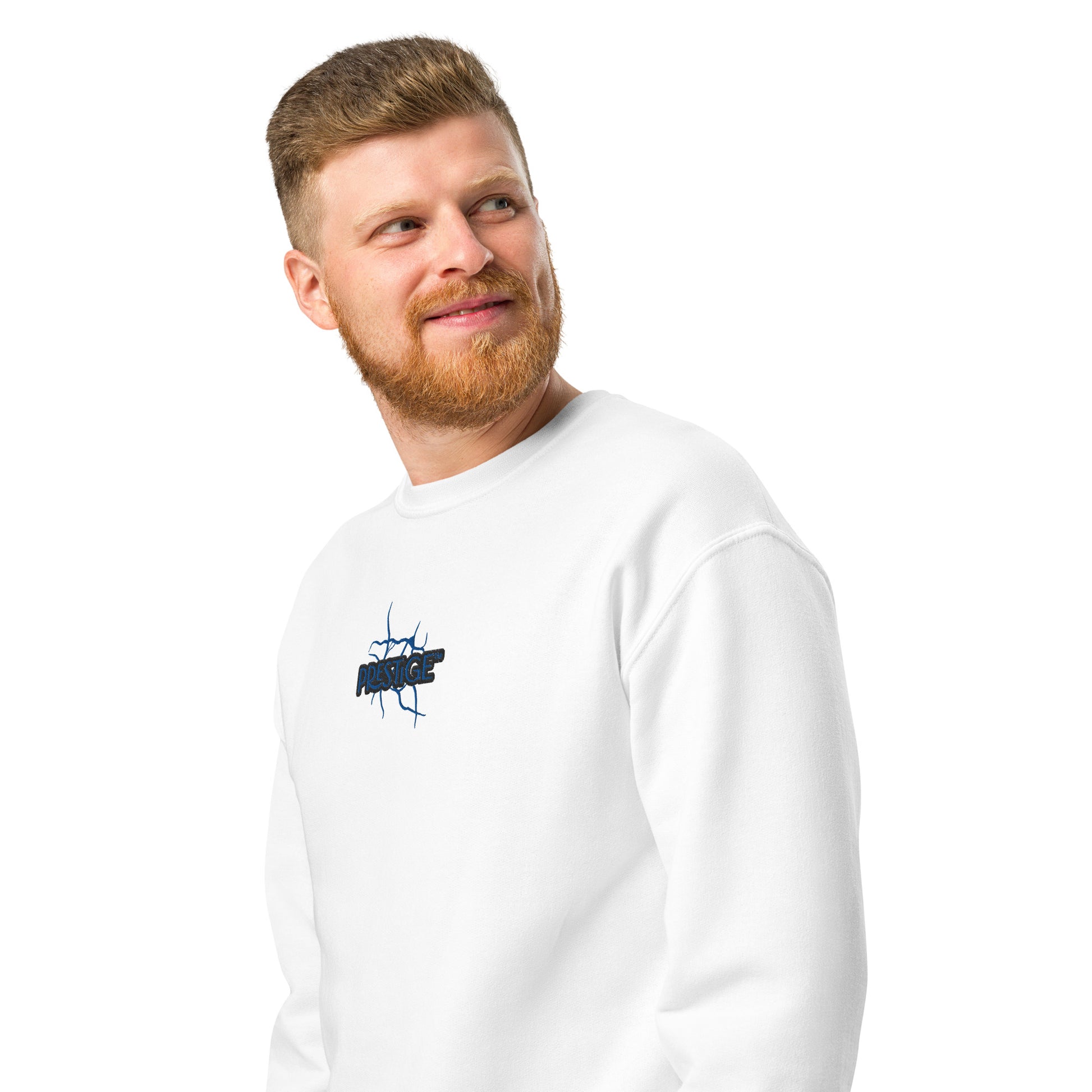 Sweat col rond unisexe Prestige™ Navy & Noir "DRAGON" - Prestige SXM