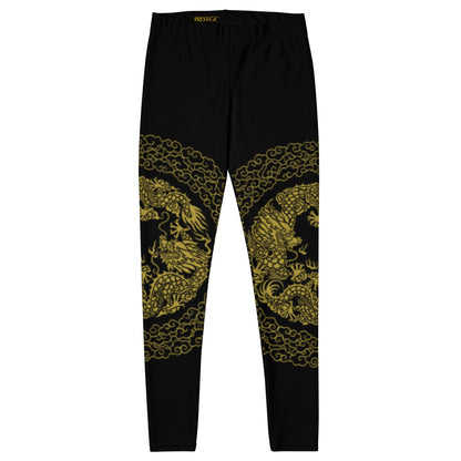 Leggings de Sport Prestige™ Dragon Noir & Or - Prestige SXM