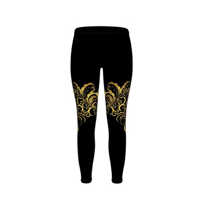 Leggings Prestige™ Noir et Or Floraison - Prestige SXM