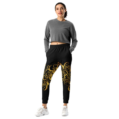 Pantalon de Jogging Prestige™ Noir et Or Floraison Pour Femme - Prestige SXM