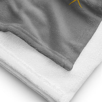 Serviette LOVE SXM Prestige SXM Gris Clair et Or - serviette