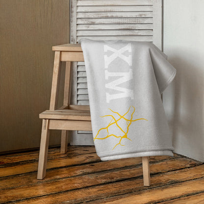 Serviette LOVE SXM Prestige SXM Gris Clair et Or - serviette
