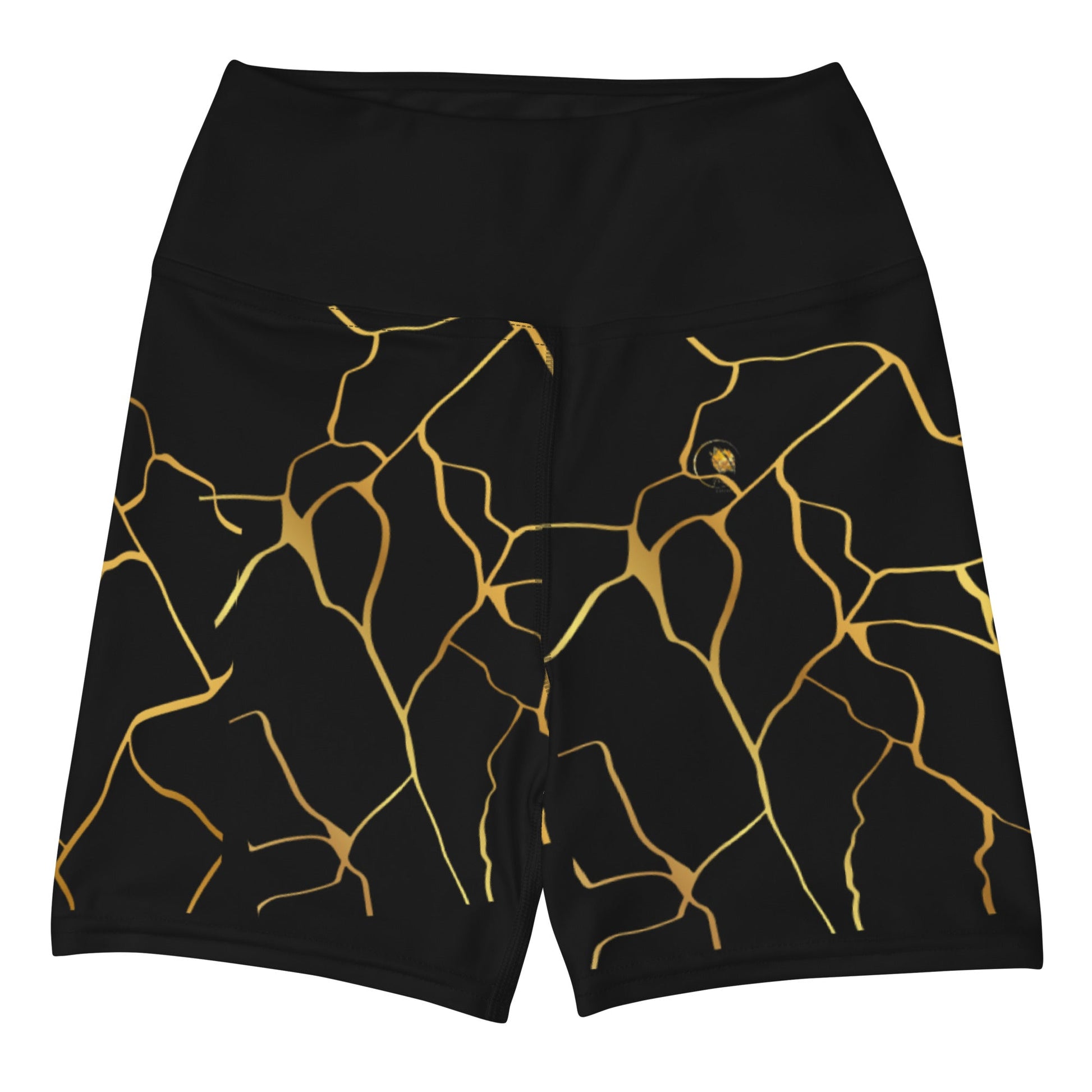 Short de Yoga Prestige™ Noir et Or Filament - Prestige SXM