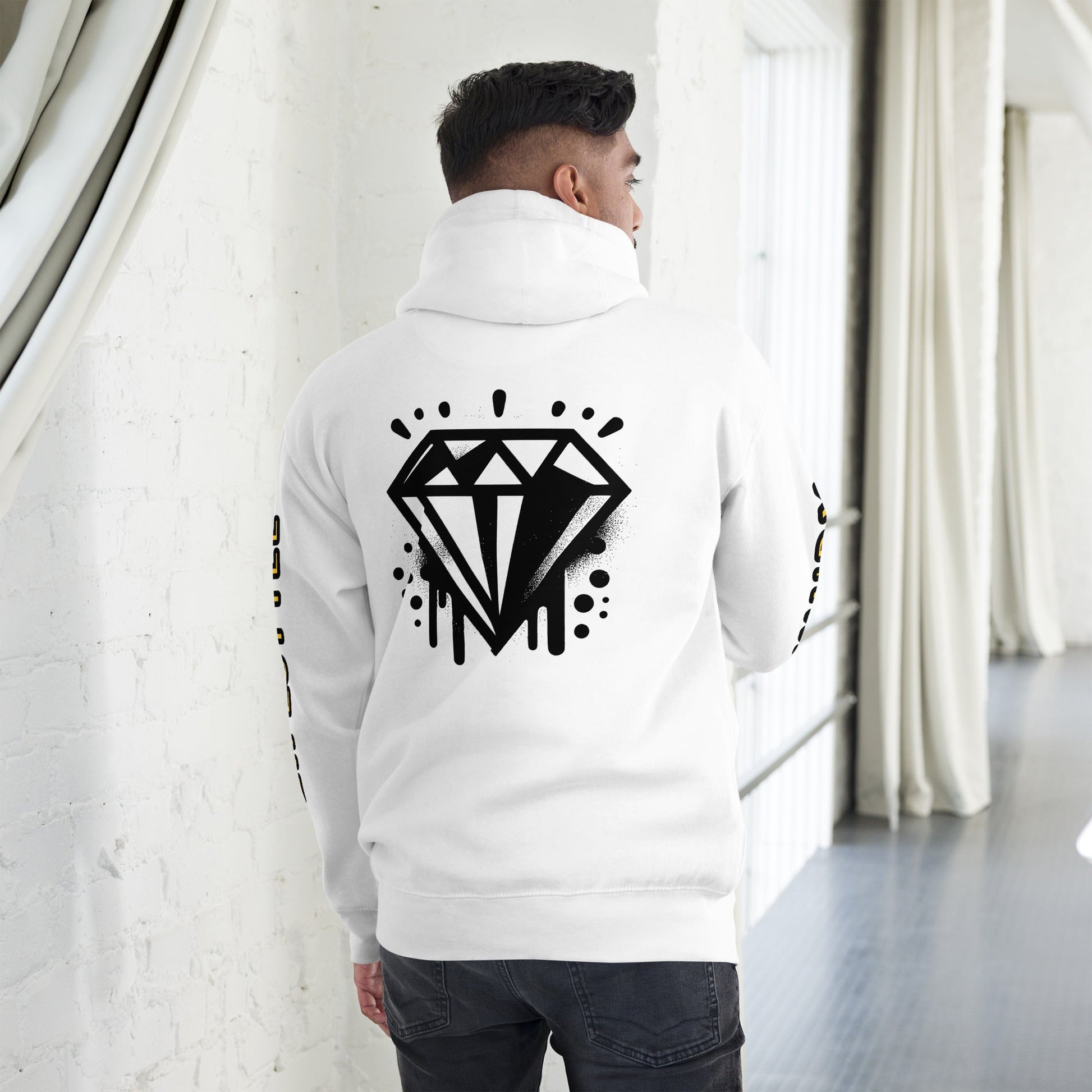 Sweat à Capuche Unisexe Prestige™ Blanc "I WAS BORN TO DO THIS" - Prestige SXM