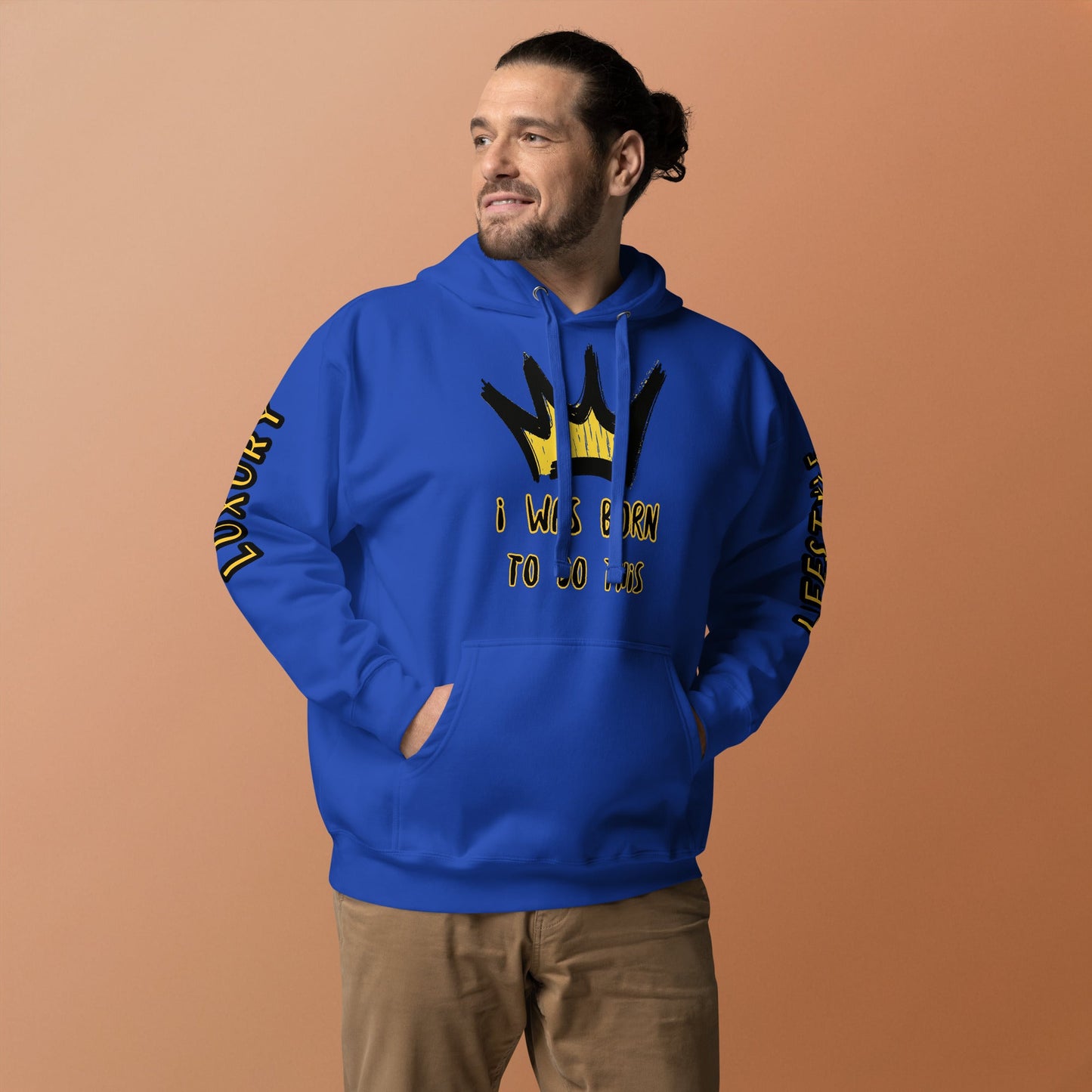 Sweat à Capuche Unisexe Prestige™ Bleu Royal "I WAS BORN TO DO THIS" - Prestige SXM