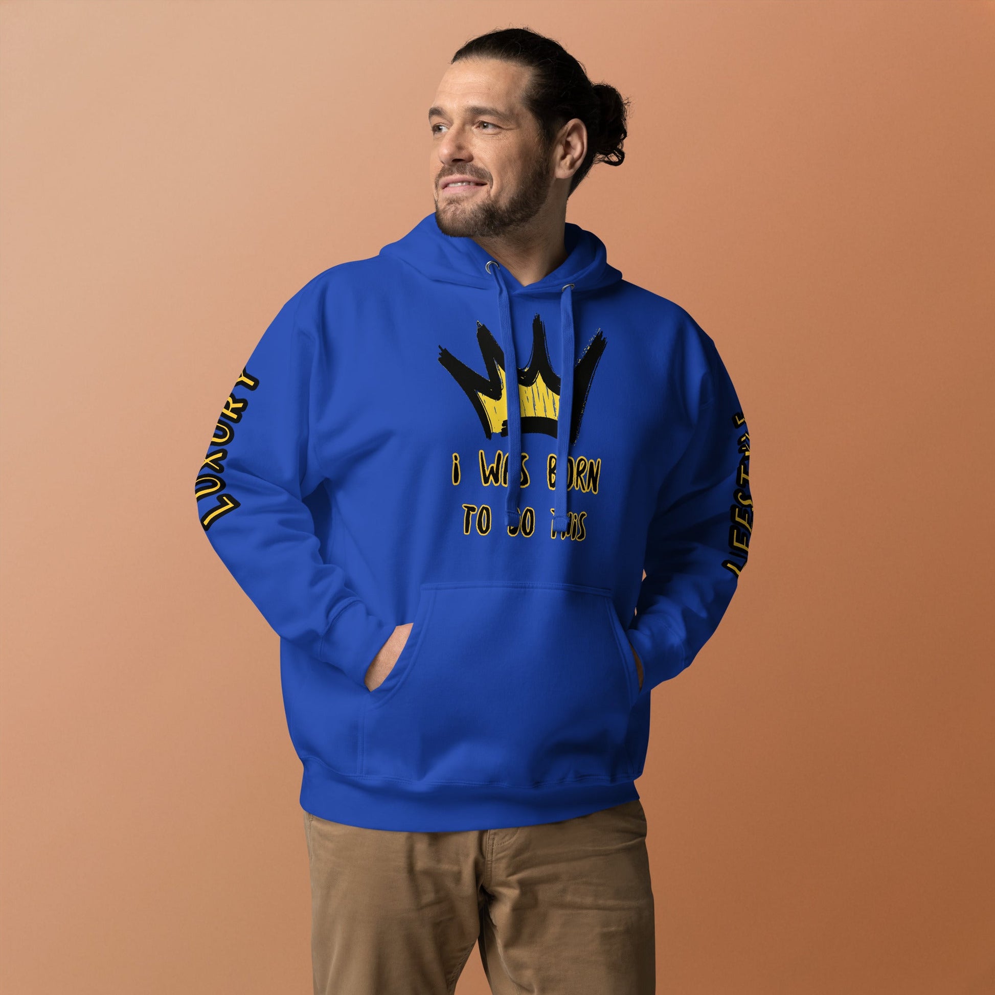 Sweat à Capuche Unisexe Prestige™ Bleu Royal "I WAS BORN TO DO THIS" - Prestige SXM