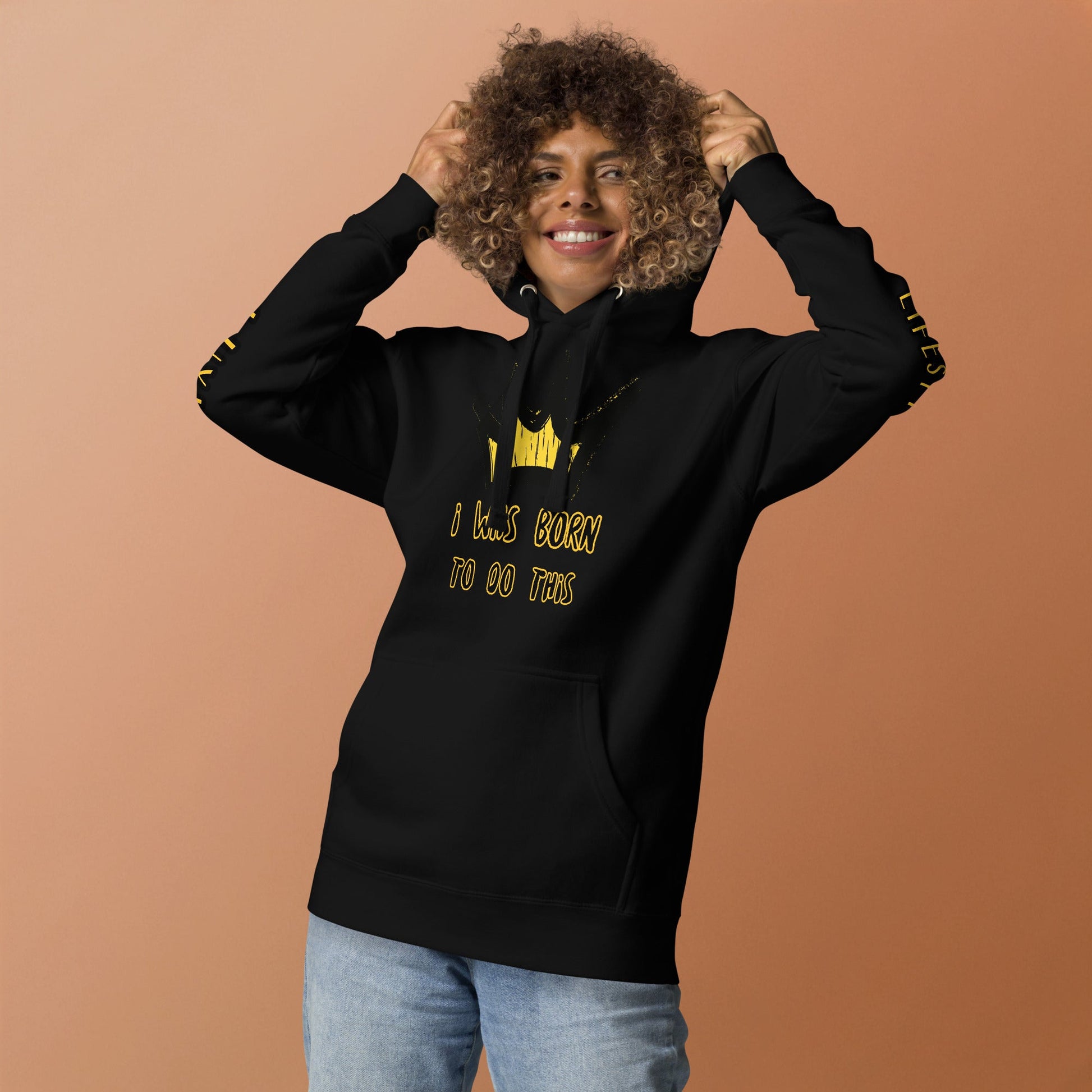 Sweat à Capuche Unisexe Prestige™ Noir "I WAS BORN TO DO THIS" - Prestige SXM