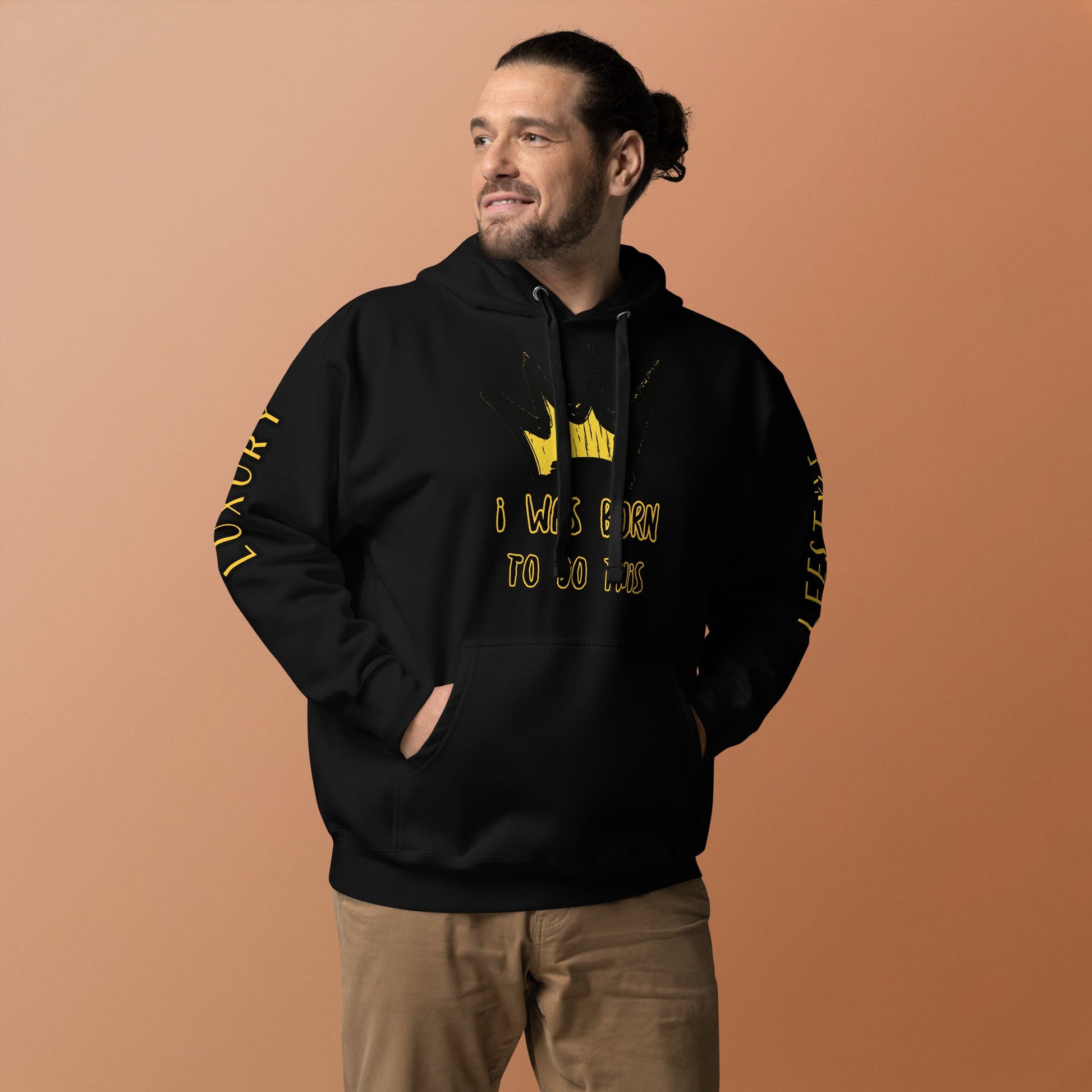 Sweat à Capuche Unisexe Prestige™ Noir "I WAS BORN TO DO THIS" - Prestige SXM