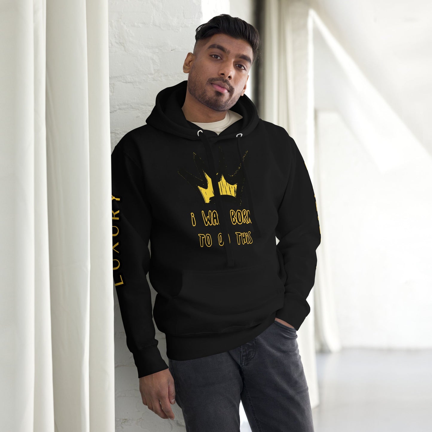 Sweat à Capuche Unisexe Prestige™ Noir "I WAS BORN TO DO THIS" - Prestige SXM