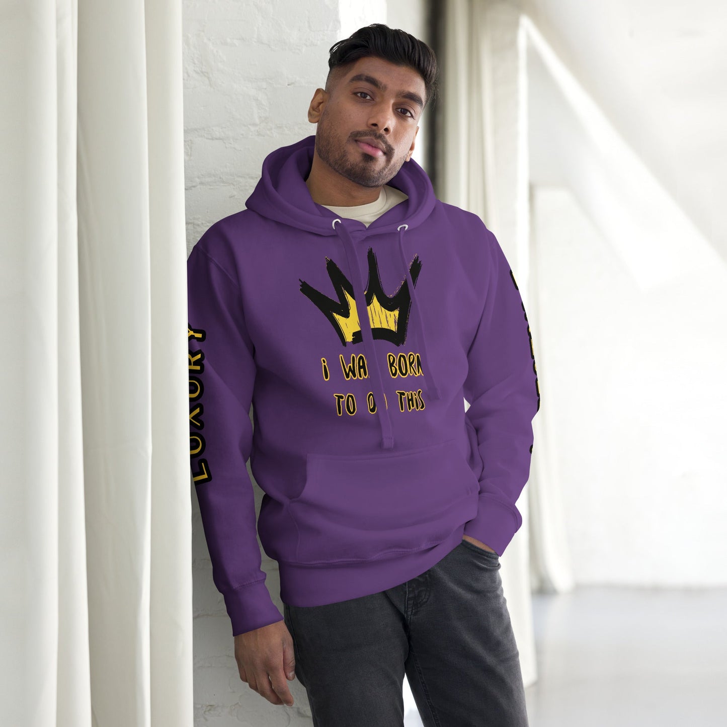 Sweat à Capuche Unisexe Prestige™ Violet "I WAS BORN TO DO THIS" - Prestige SXM