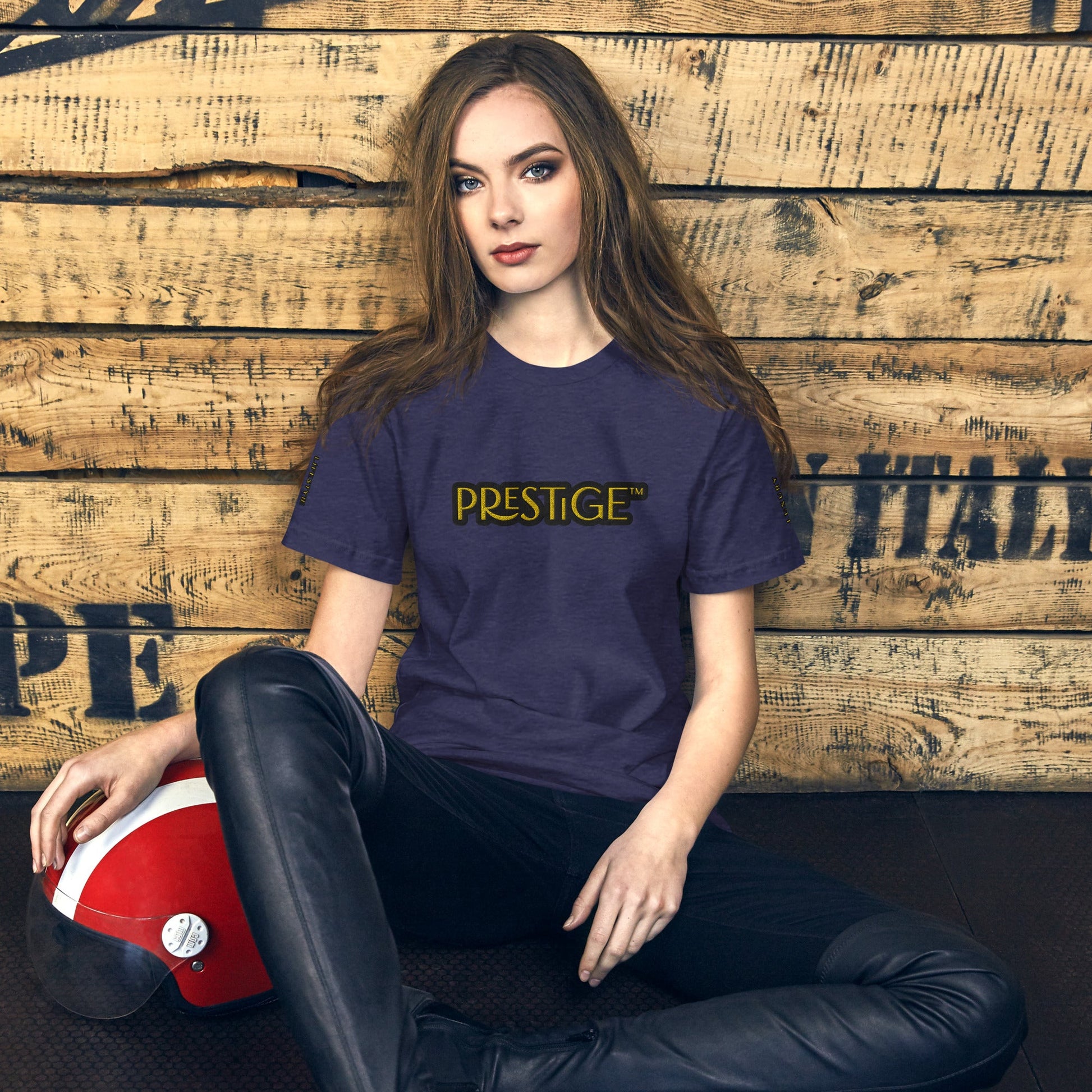 T-shirt Logo Texte Brodé Prestige™ Unisexe - Prestige SXM