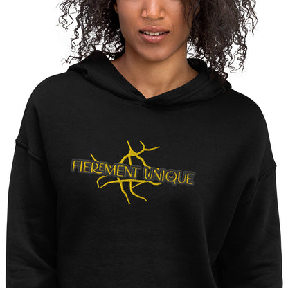 Sweat à Capuche Crop - Top Prestige™ "FIEREMENT UNIQUE" - Prestige SXM