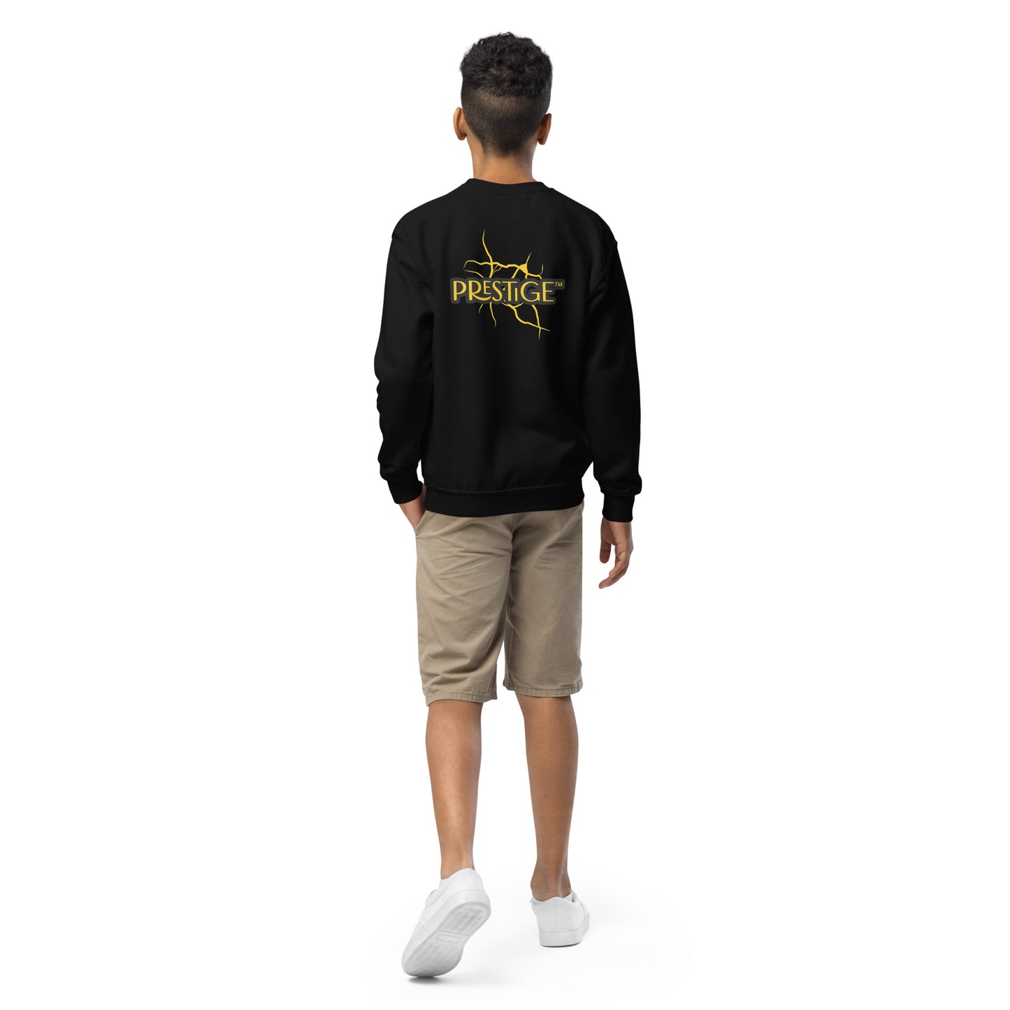 Sweat classique enfant Unisexe en Gildan 18000B Prestige™ Noir et Or NEW STYLE - Prestige SXM