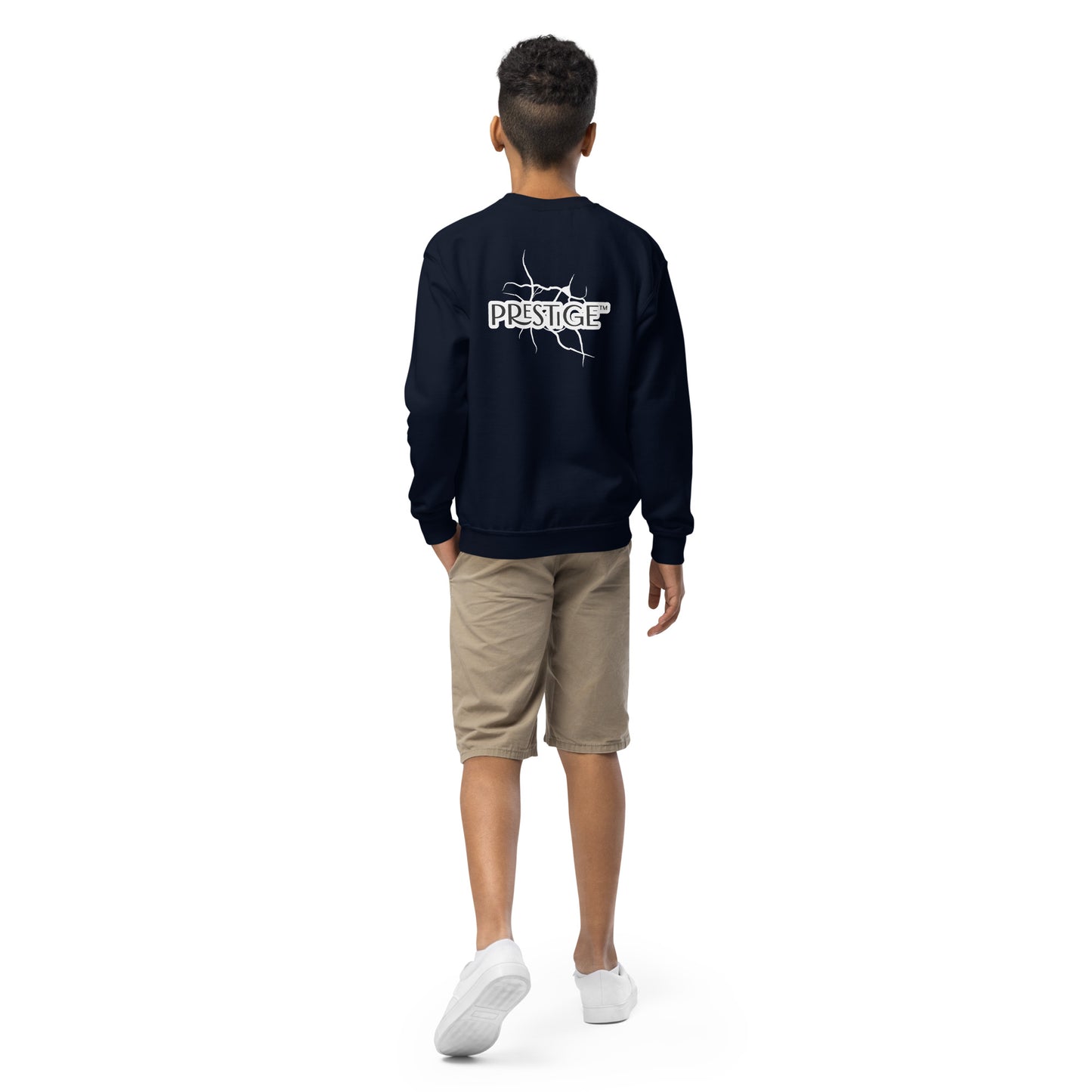 Sweat classique enfant Unisexe en Gildan 18000B Prestige™ Noir et Blanc NEW STYLE - Prestige SXM