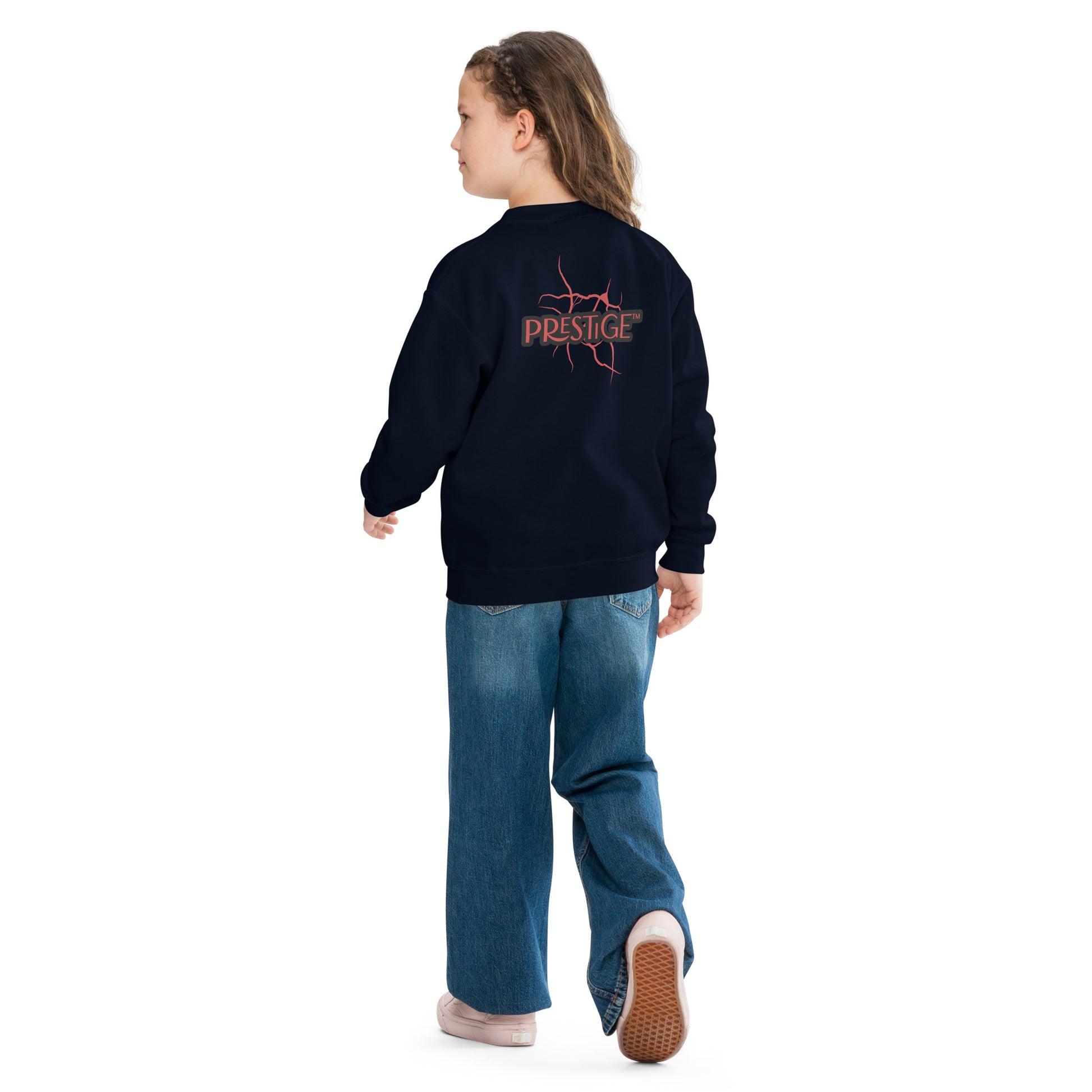 Sweat classique enfant Unisexe en Gildan 18000B Prestige™ Noir et Rouge NEW STYLE - Prestige SXM