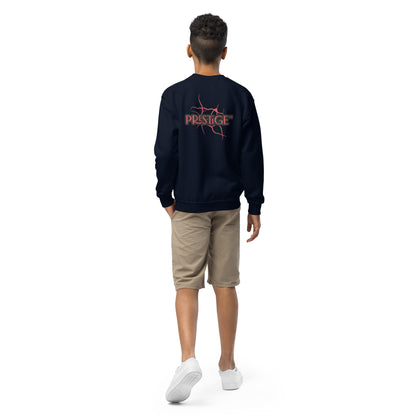 Sweat classique enfant Unisexe en Gildan 18000B Prestige™ Noir et Rouge NEW STYLE - Prestige SXM