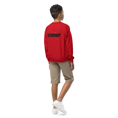 Sweat classique enfant Unisexe en Gildan 18000B Prestige™ Noir et Rouge NEW STYLE - Prestige SXM