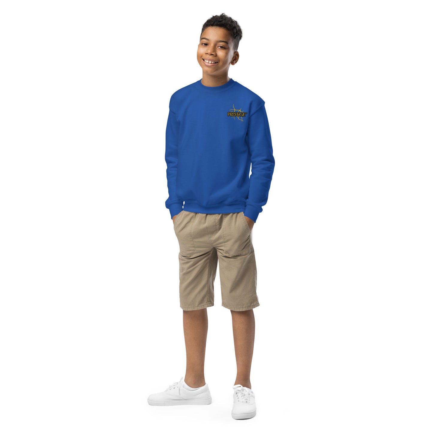 Sweat classique enfant Unisexe en Gildan 18000B Prestige™ Noir et Or NEW STYLE - Prestige SXM