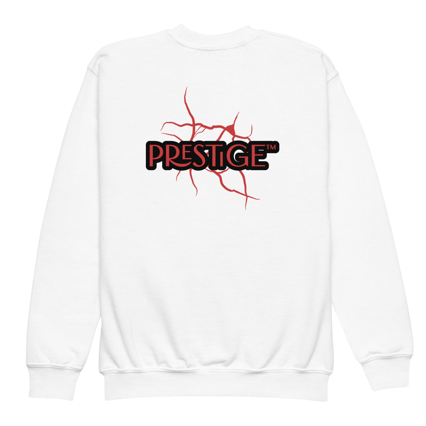 Sweat classique enfant Unisexe en Gildan 18000B Prestige™ Noir et Rouge NEW STYLE - Prestige SXM