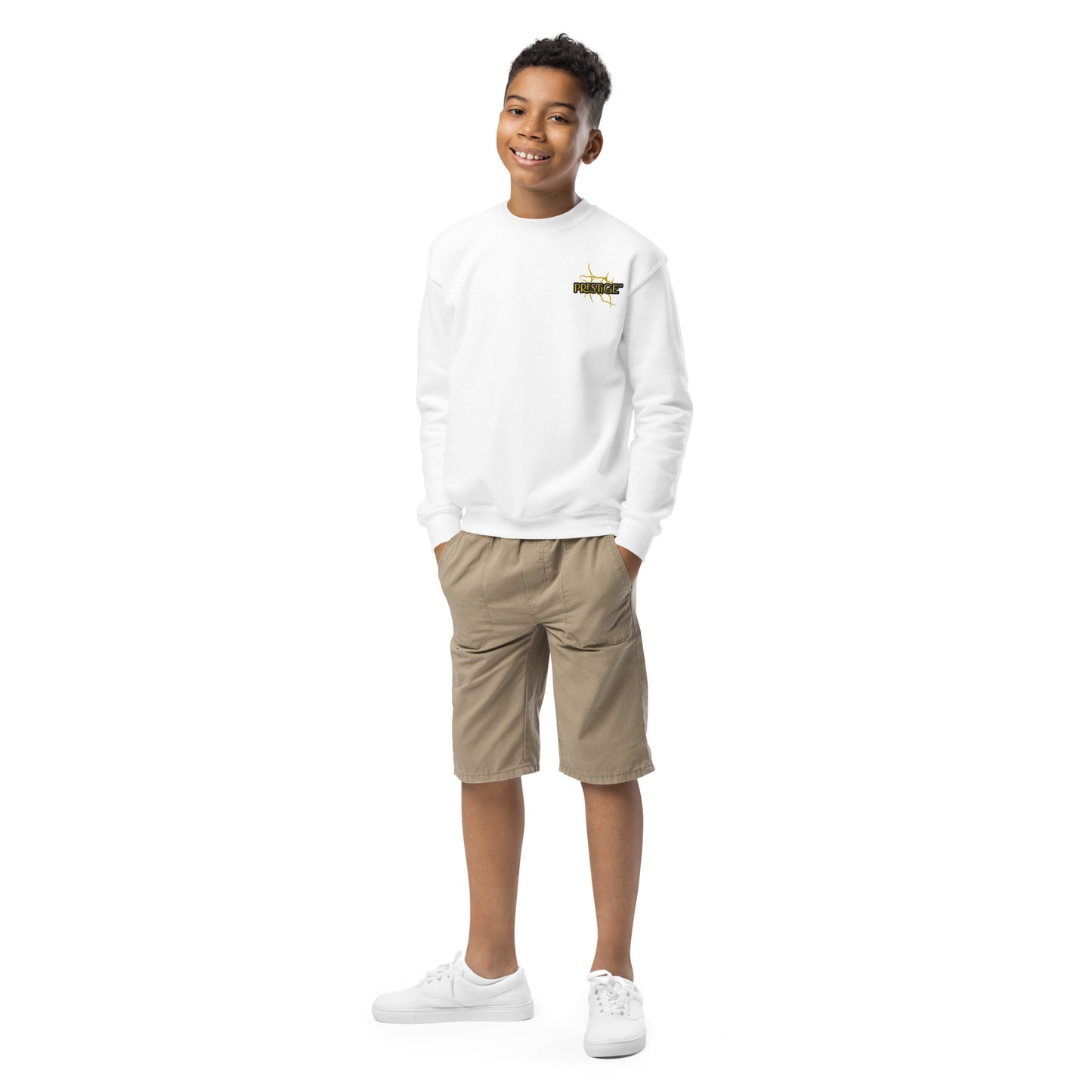 Sweat classique enfant Unisexe en Gildan 18000B Prestige™ Noir et Or NEW STYLE - Prestige SXM