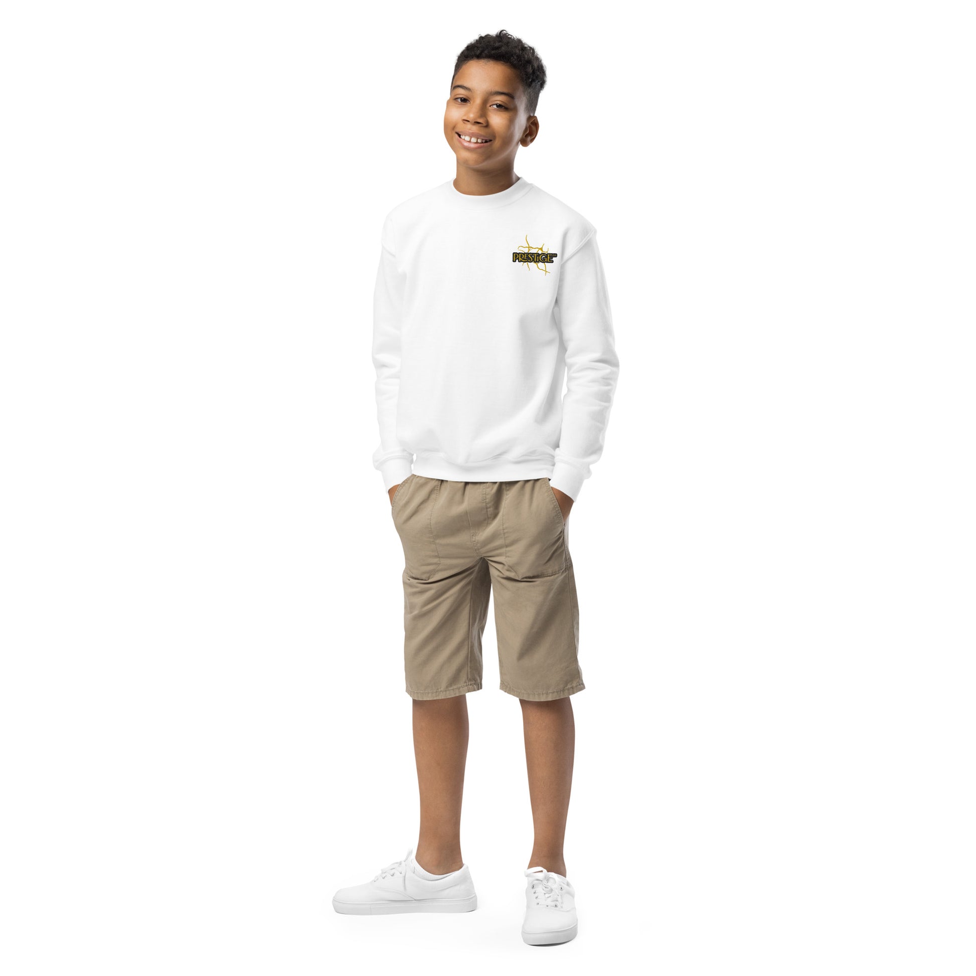 Sweat classique enfant Unisexe en Gildan 18000B Prestige™ Noir et Or NEW STYLE - Prestige SXM