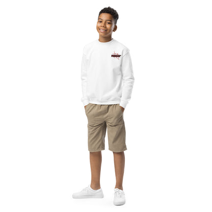 Sweat classique enfant Unisexe en Gildan 18000B Prestige™ Noir et Rouge NEW STYLE - Prestige SXM