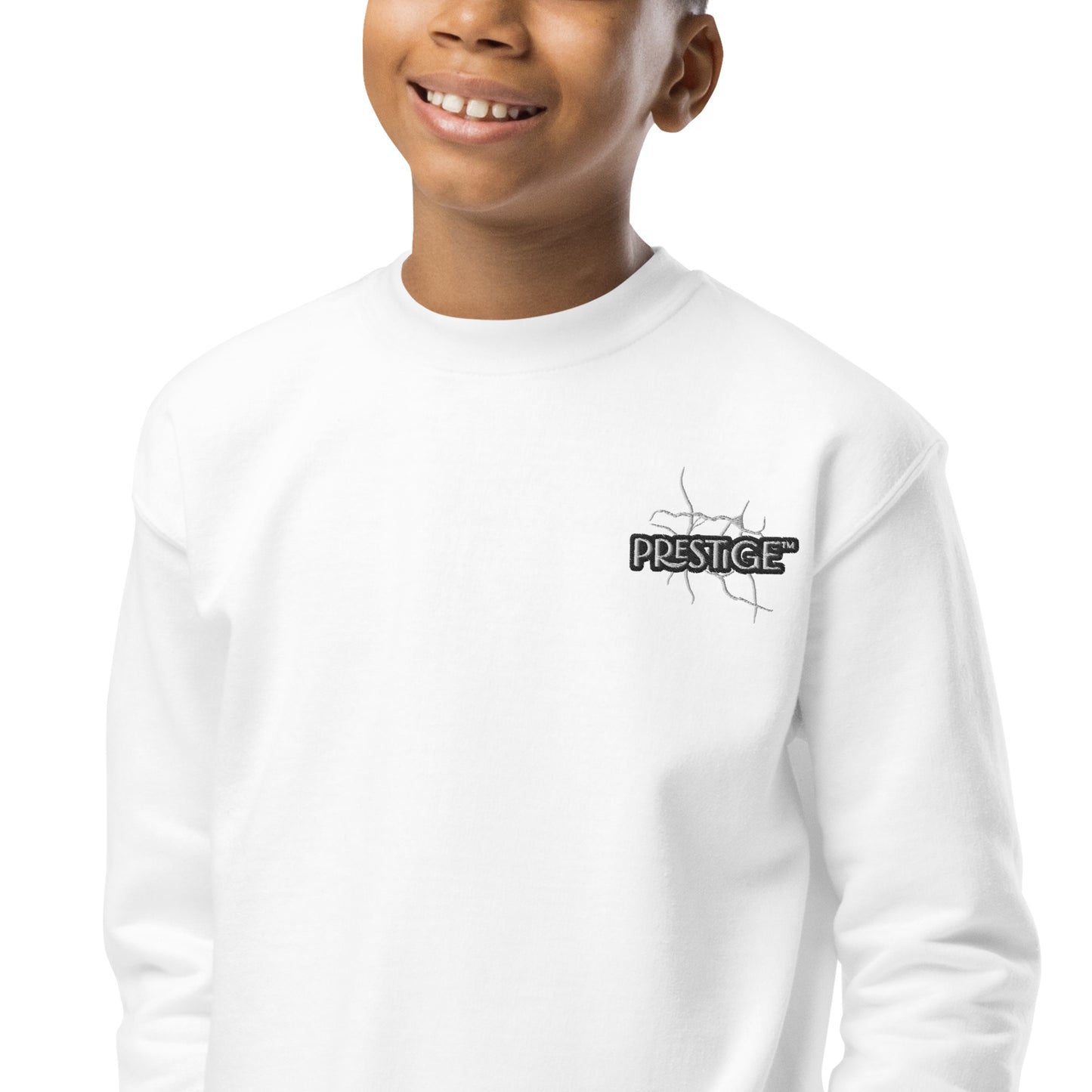 Sweat classique enfant Unisexe en Gildan 18000B Prestige™ Noir et Blanc NEW STYLE - Prestige SXM